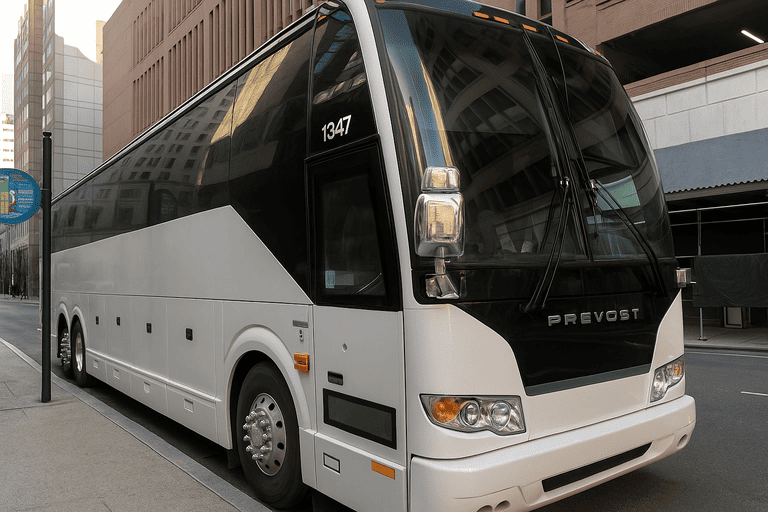 a Broken Arrow Coach Bus Service coach bus