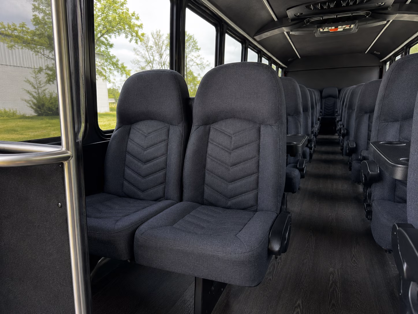 broken arrow 15 passenger minibus interior