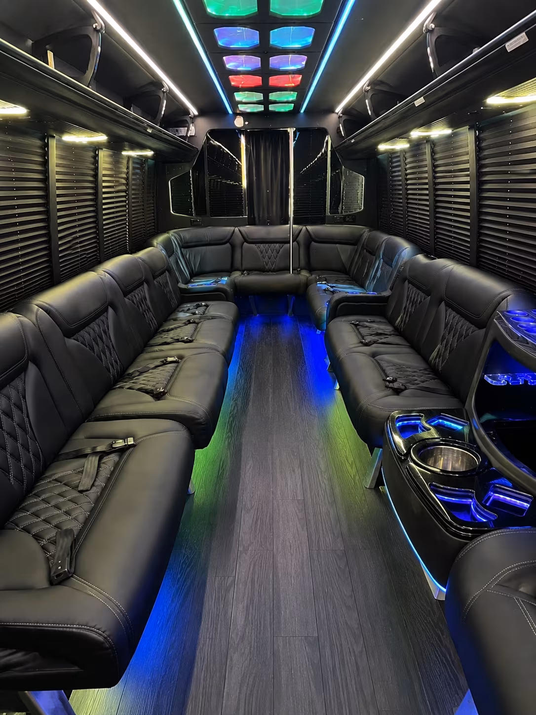 broken arrow 20 passenger party bus interior