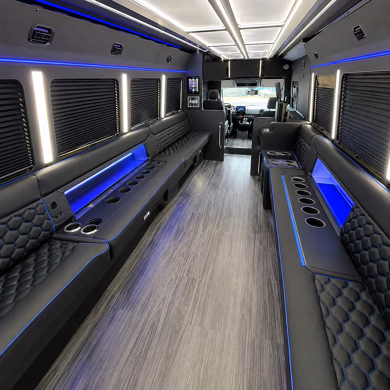 broken arrow party bus rentals inside
