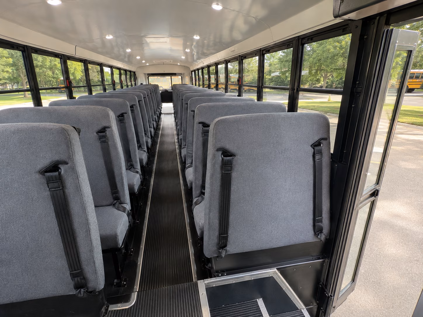 broken arrow school bus interior