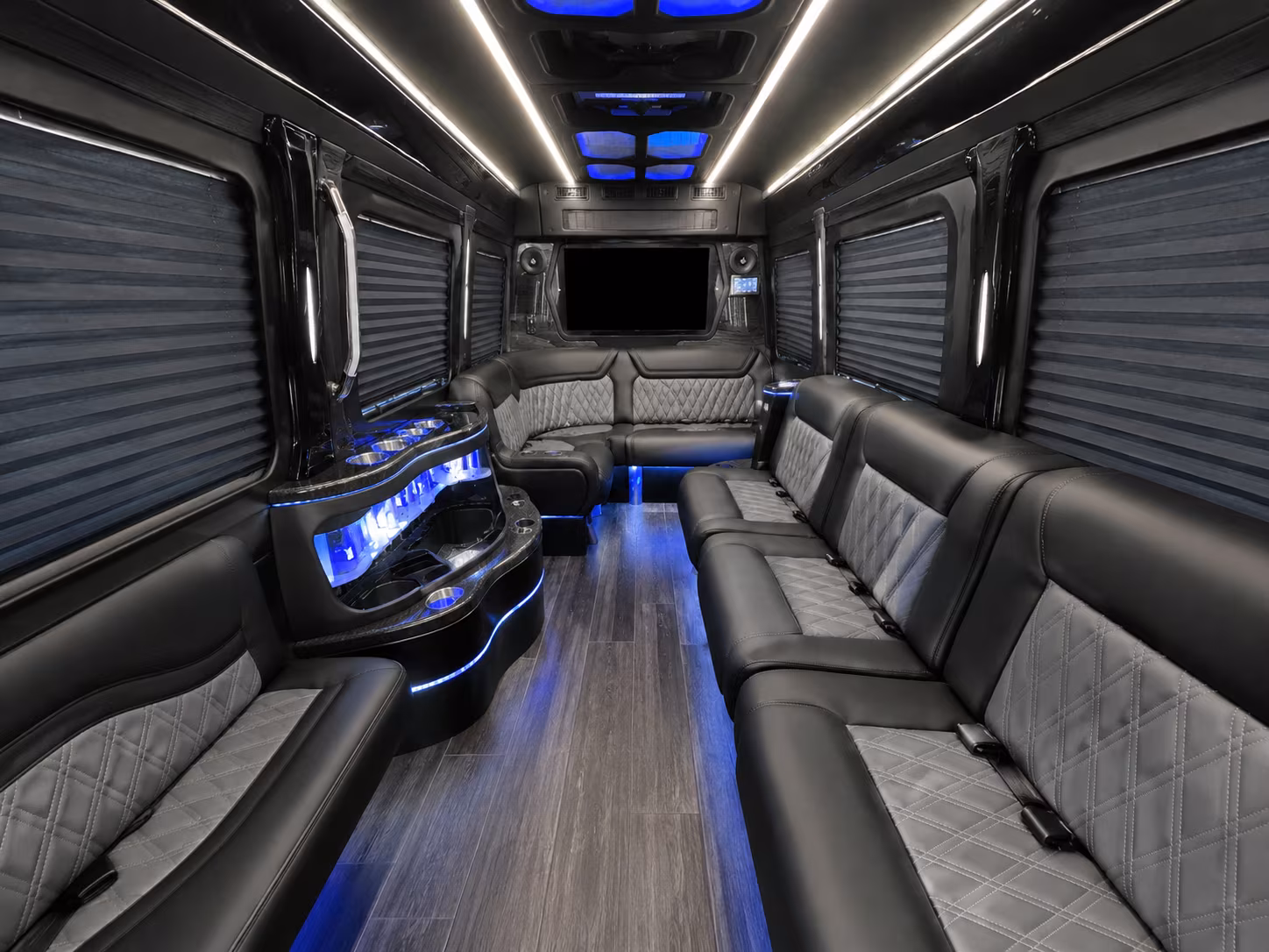 broken arrow sprinter limousine interior