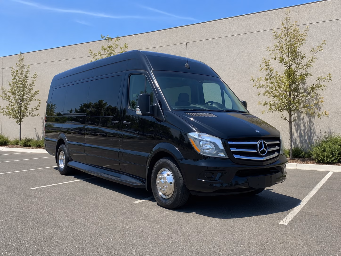 broken arrow sprinter van with driver